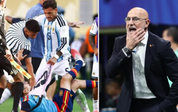 El DT de España habló de las piñas de la Selección Argentina tras la Final y armó un escándalo: “Desagradables y…”