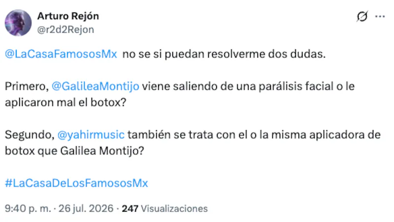 Comentarios sobre la apariencia de Galilea Montijo