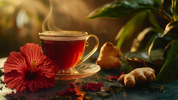 Bebida caliente, infusión herbal, ingredientes naturales, beneficios para la salud, estilismo de alimentos - (Imagen Ilustrativa Infobae)