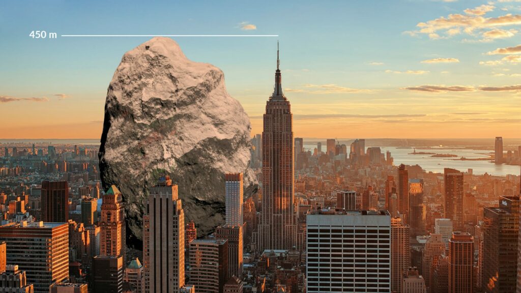 La NASA vigila el paso próximo del asteroide Apofis previsto para un viernes 13