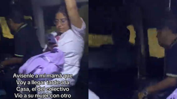 Conductor de bus descubrió a su esposa con otro y la persiguió en pleno recorrido por la ciudad
