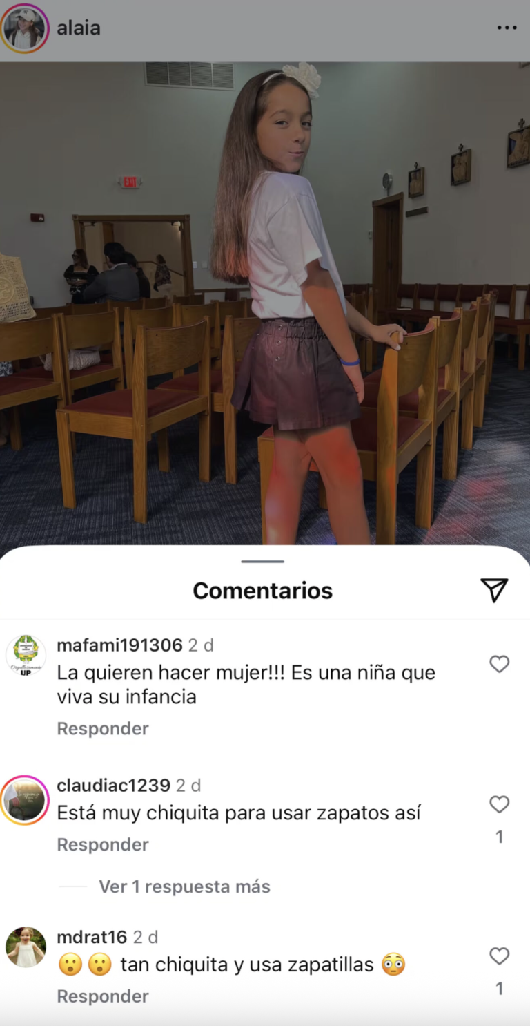La imagen de la hija de Adamari López con tacones a los 10 años que desató debate